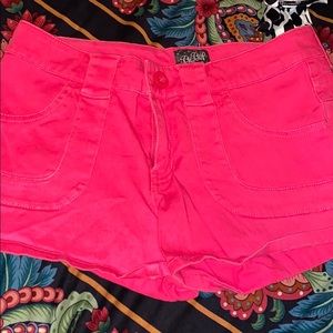 hot pink shorts in size 5